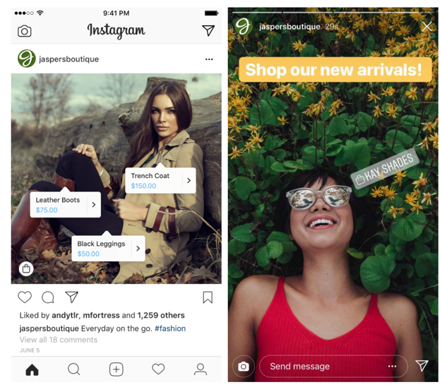 Instagram shoppable posts